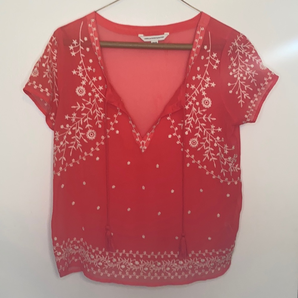American eagle outfitters women’s blouse hot pink